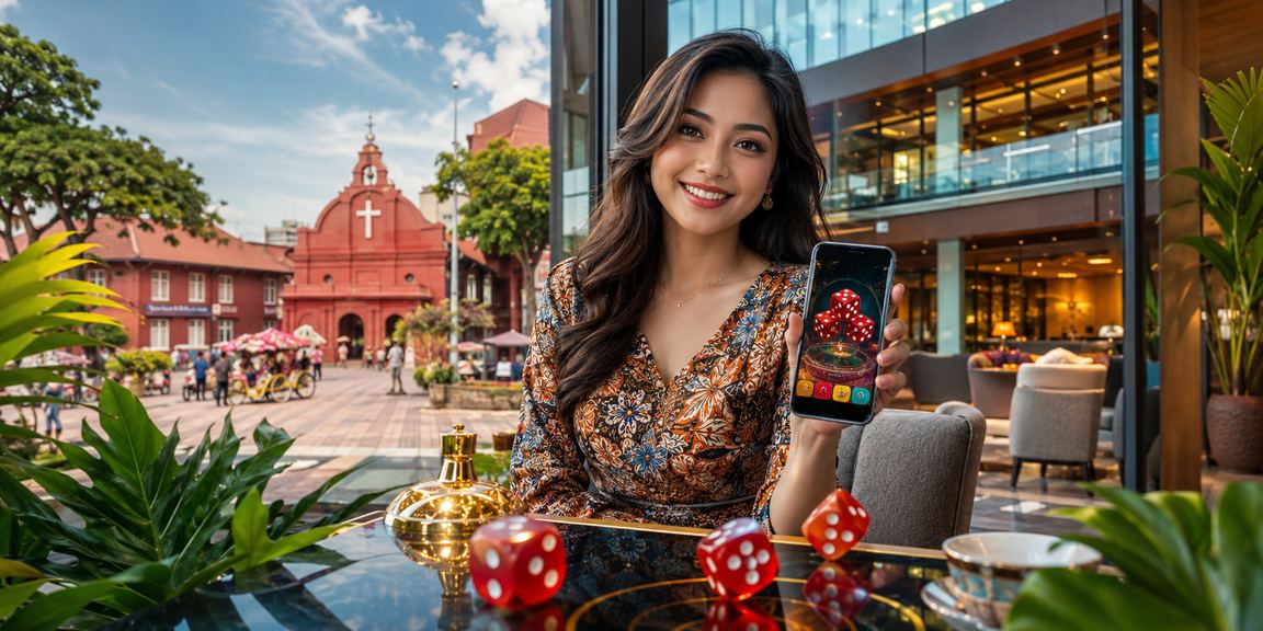 Permainan dadu berlatarkan batik tradisional di Melaka